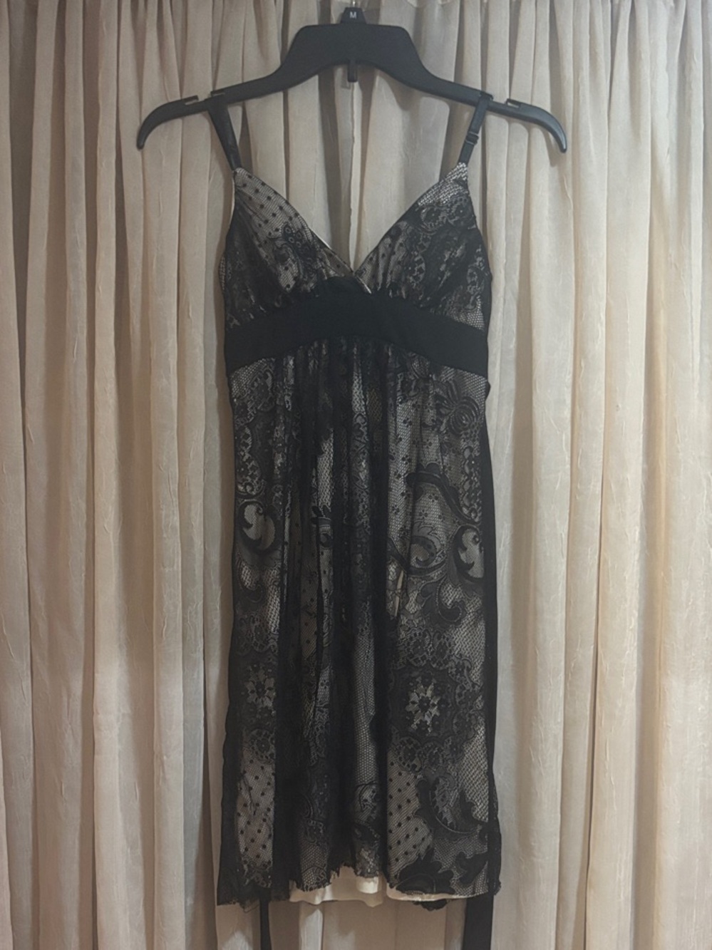 Forever 21 Black Lace Overlay Mini Dress semi formal
